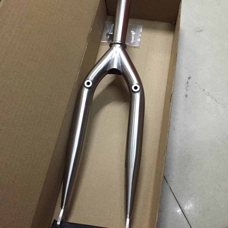 Far East Cycles Turbo Zero BM Titanium Gabel / Forks Raw
