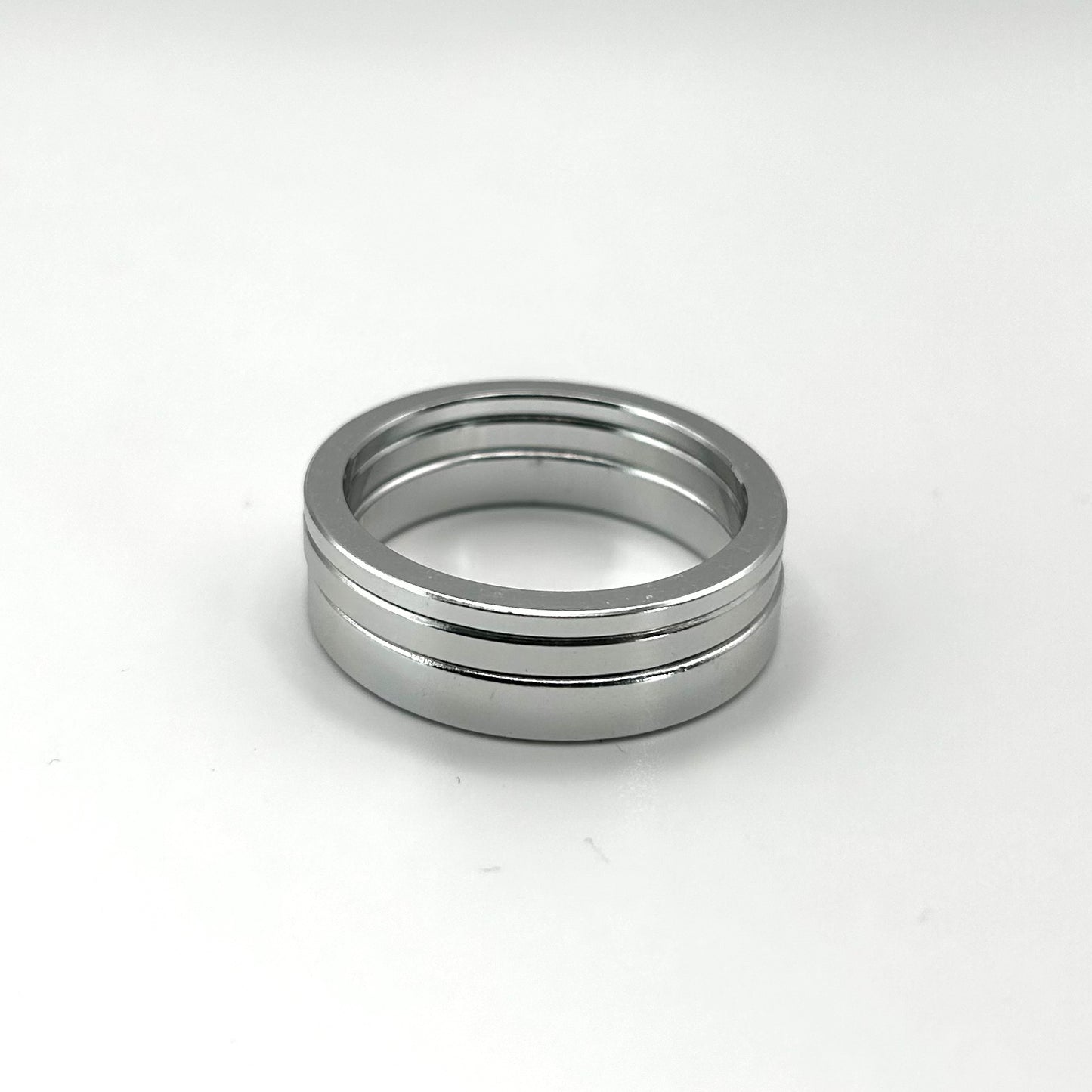 Fourpegsbmx Trio Aluminium Steuersatz / Headset Spacers Polished