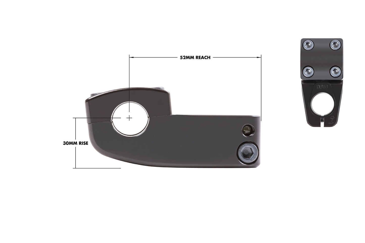 Odyssey Boyd 52mm Vorbau / Stem Black