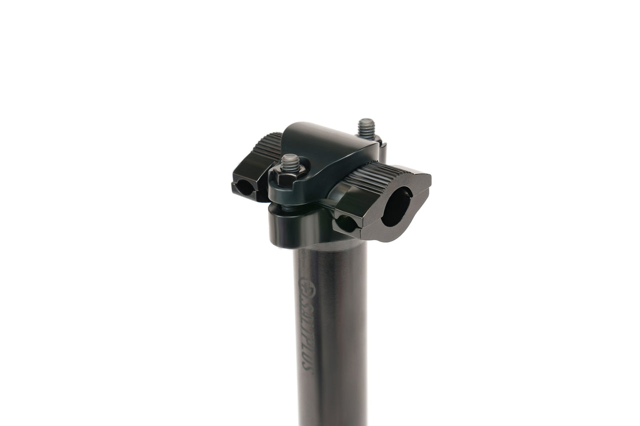 Saltplus HQ CNC Railed 200mm Sattelstange / Seatpost Black
