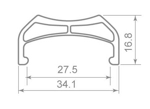 Heresy HC Felge / Rim Black