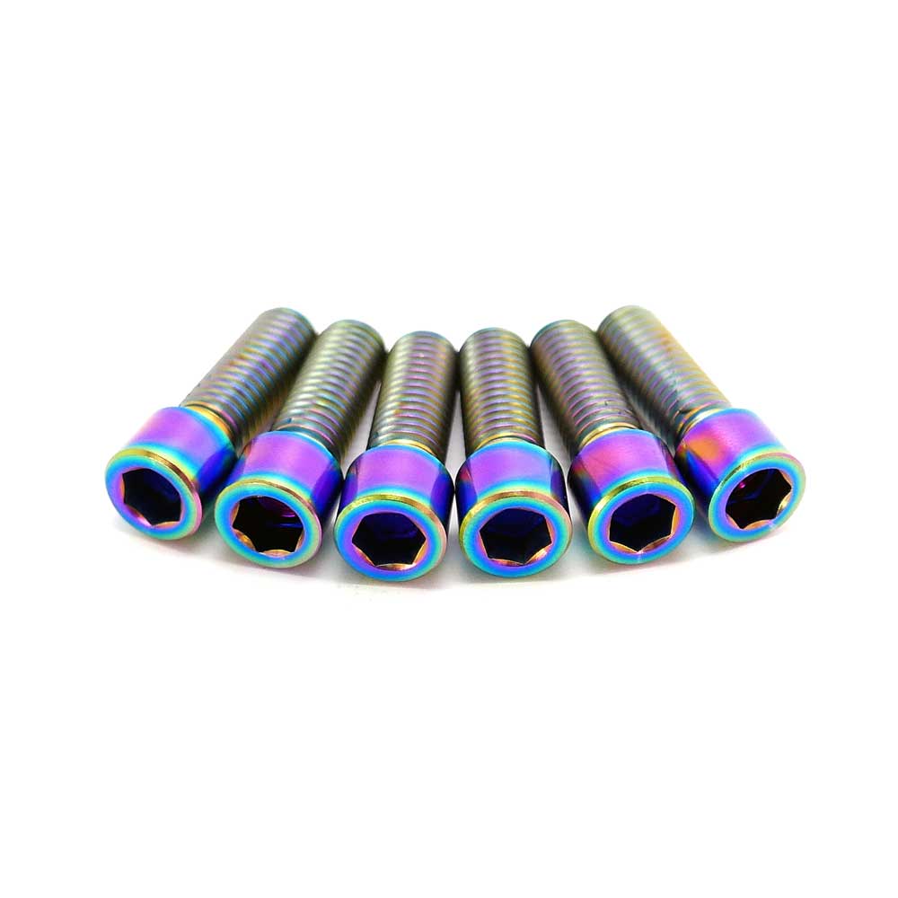 TLC Bikes Metric Titanium Vorbauschrauben / Stem Bolts Oil Slick