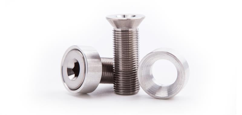 Far East Cycles Titanium Kurbelschrauben / Crank Axle Bolts