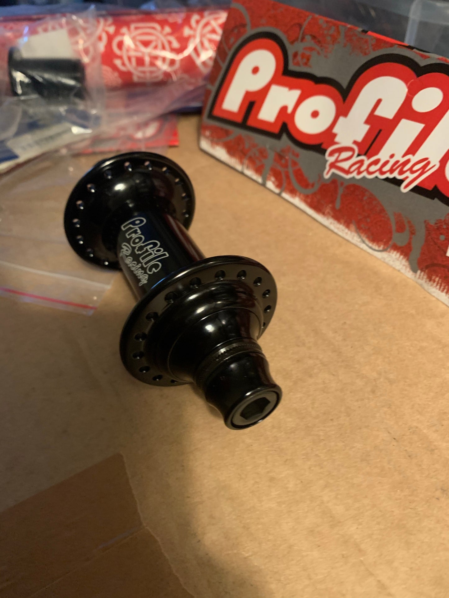 Profile Racing Elite Vorderradnabe / Front Hub Black