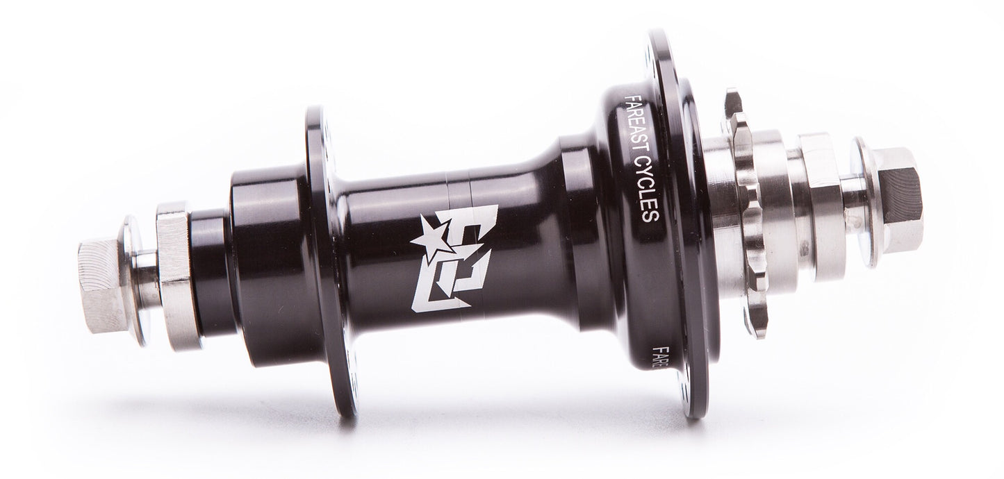 Far East Cycles Titanium Freecoaster Nabe / Hub Black 10mm