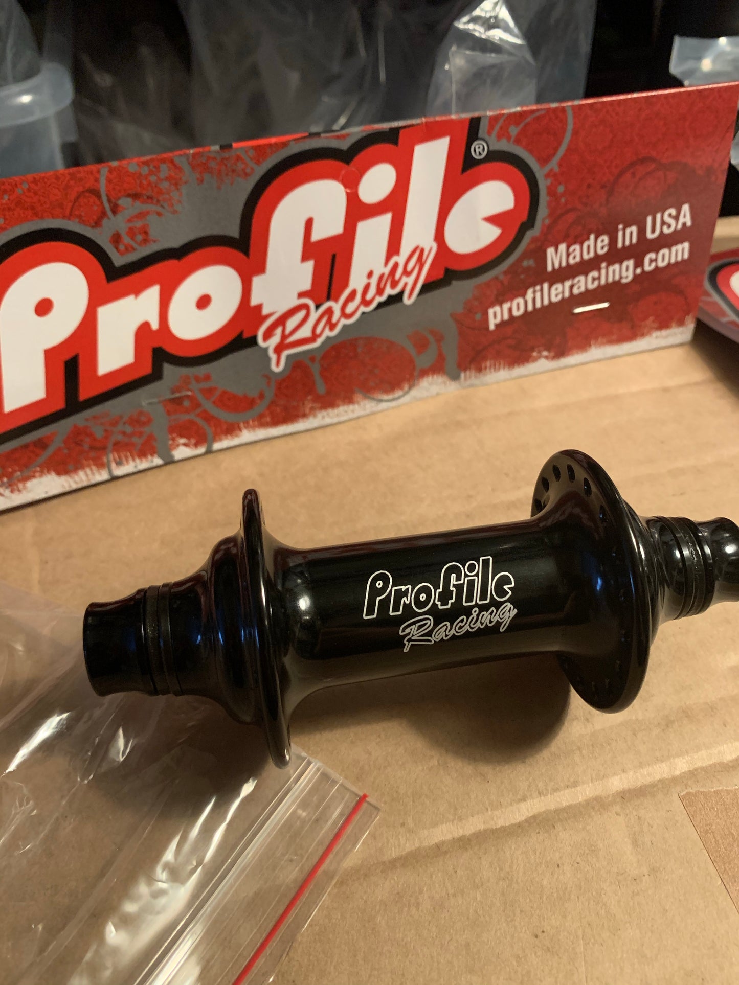 Profile Racing Elite Vorderradnabe / Front Hub Black