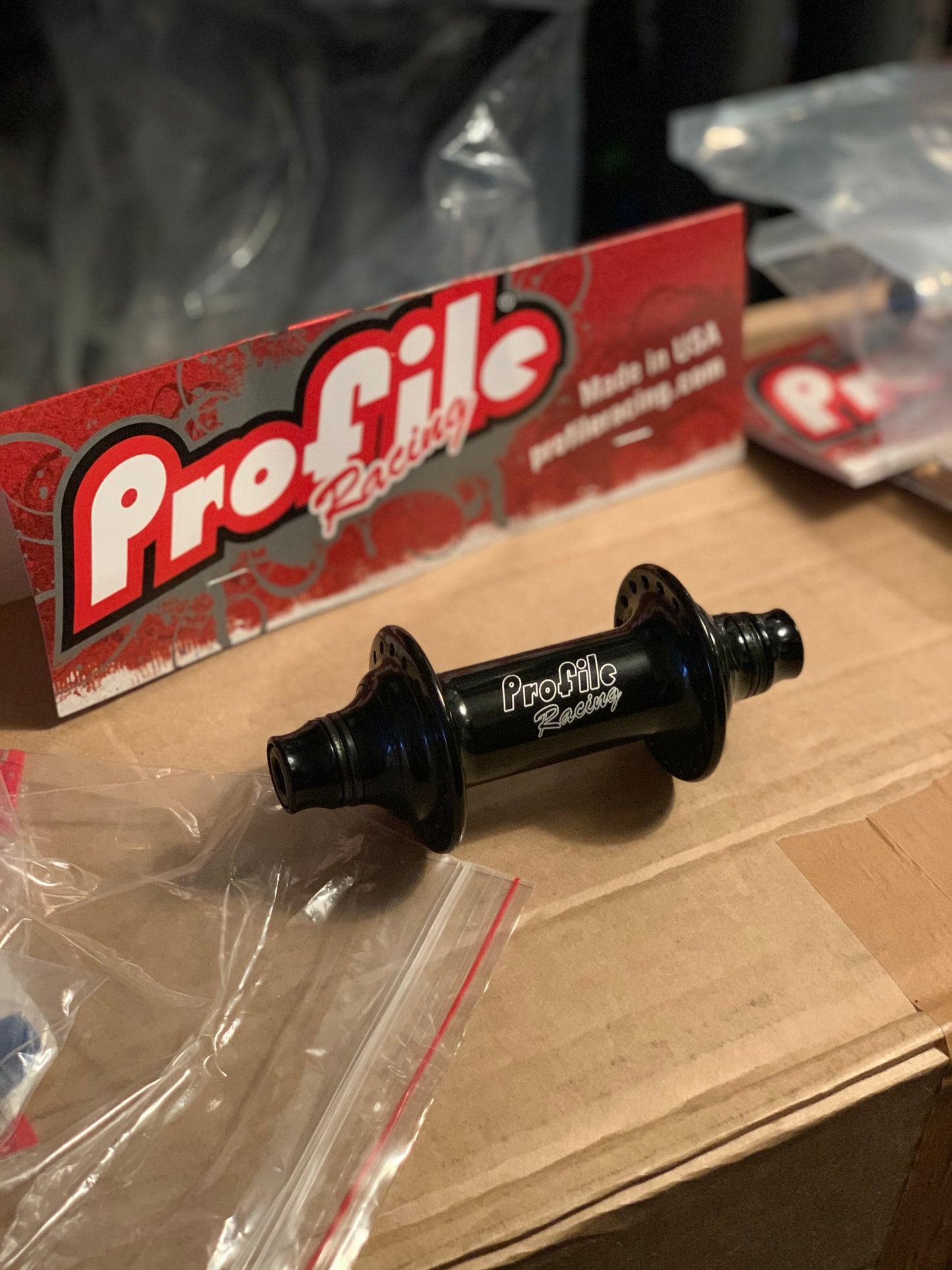 Profile Racing Elite Vorderradnabe / Front Hub Black