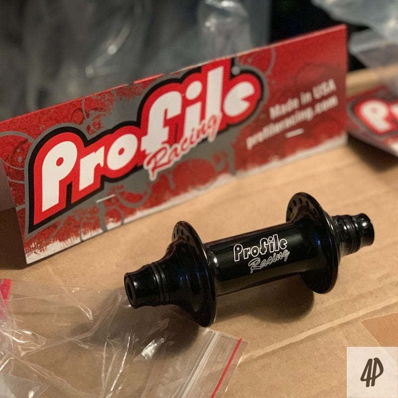 Profile Racing Elite Vorderradnabe / Front Hub Black