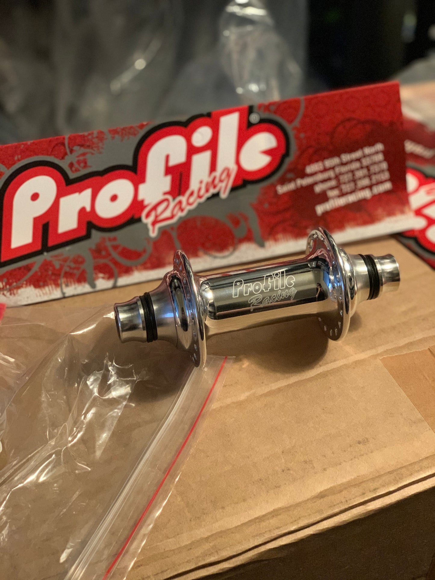 Profile Racing Elite Vorderradnabe / Front Hub Polished