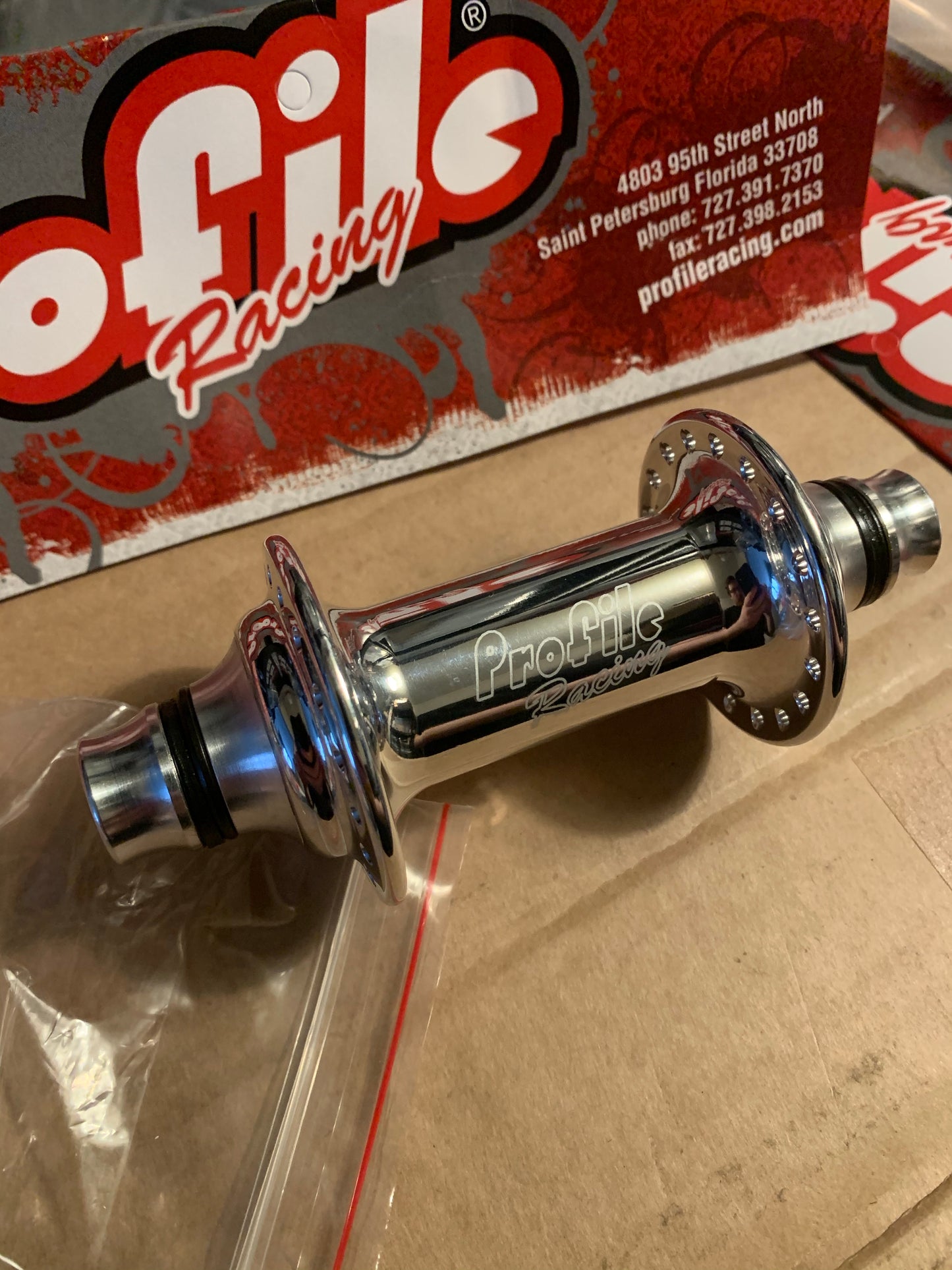 Profile Racing Elite Vorderradnabe / Front Hub Polished