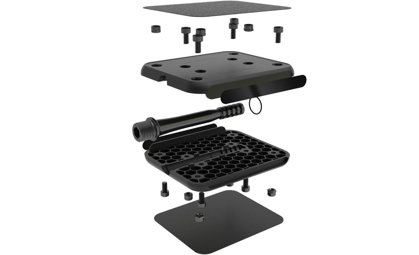 Moto Reflex Black/White Flatland Pedals
