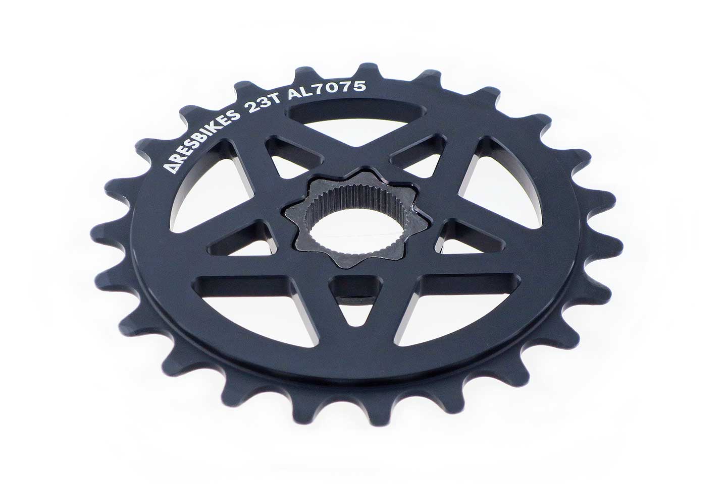 Ares Bikes Solid Spline Drive 19mm Kettenblatt / Sprocket 23T Black