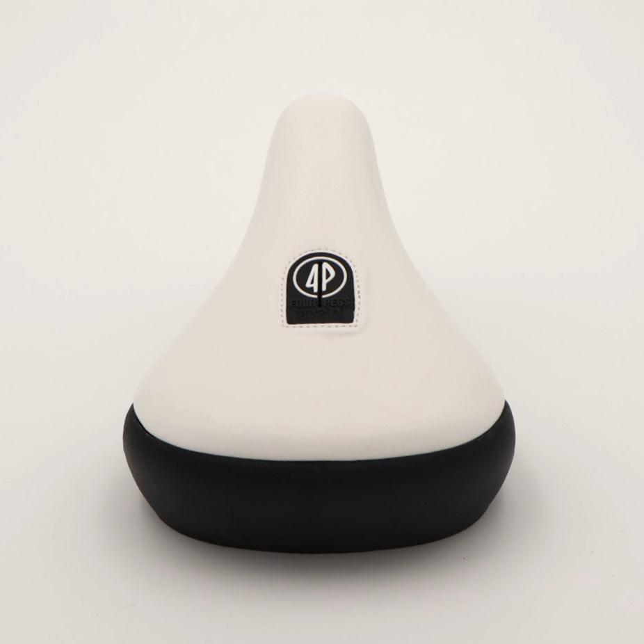 Fourpegsbmx Flatland V3 Smooth Pivotal Sattel / Seat White