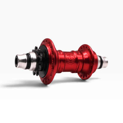 Profile Racing Mini Female LHD Cassette Nabe / Hub Red with Crmo or Titanium Driver