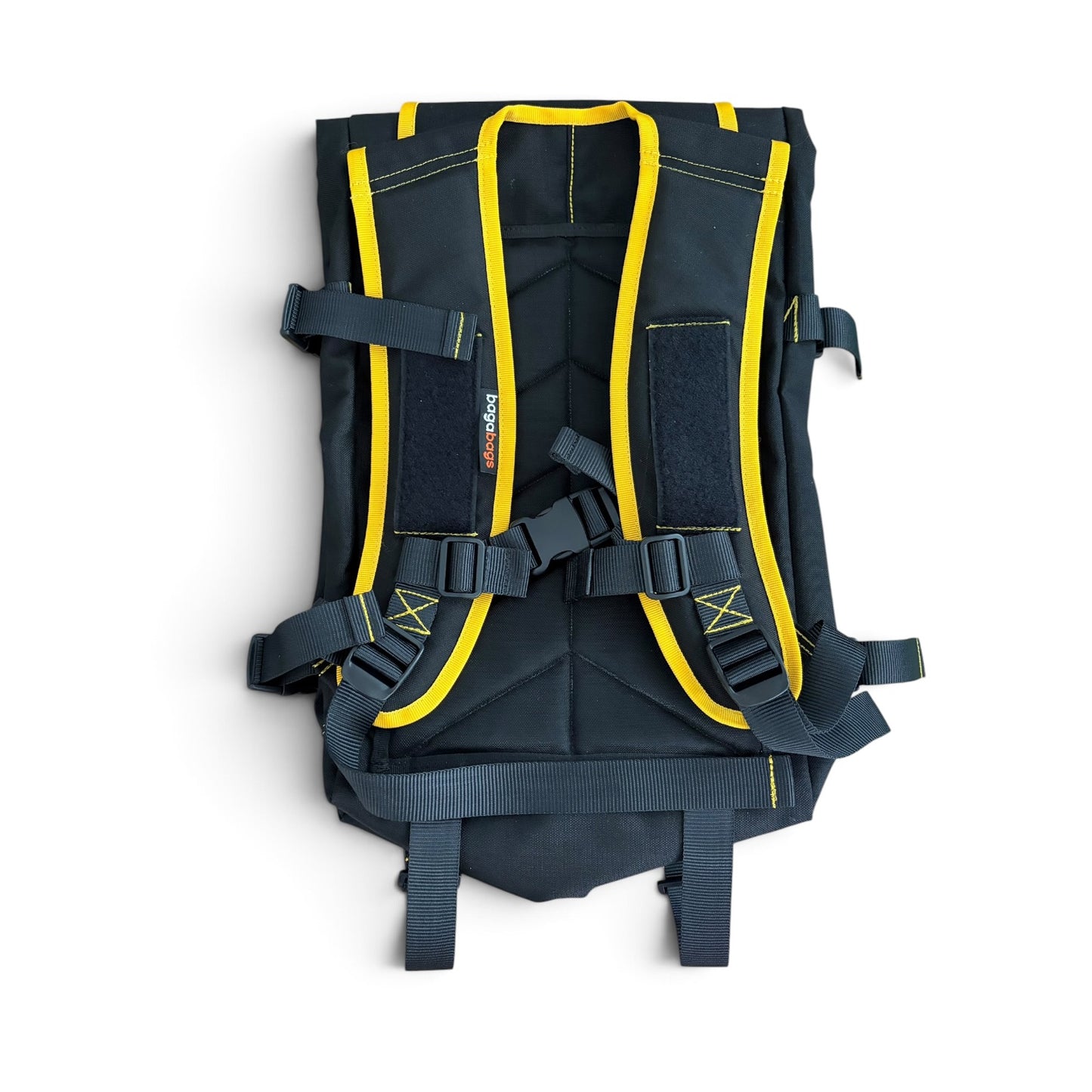 Bagaboo X Fourpegsbmx V2 Collab Small Rucksack / Backpack Black / Yellow