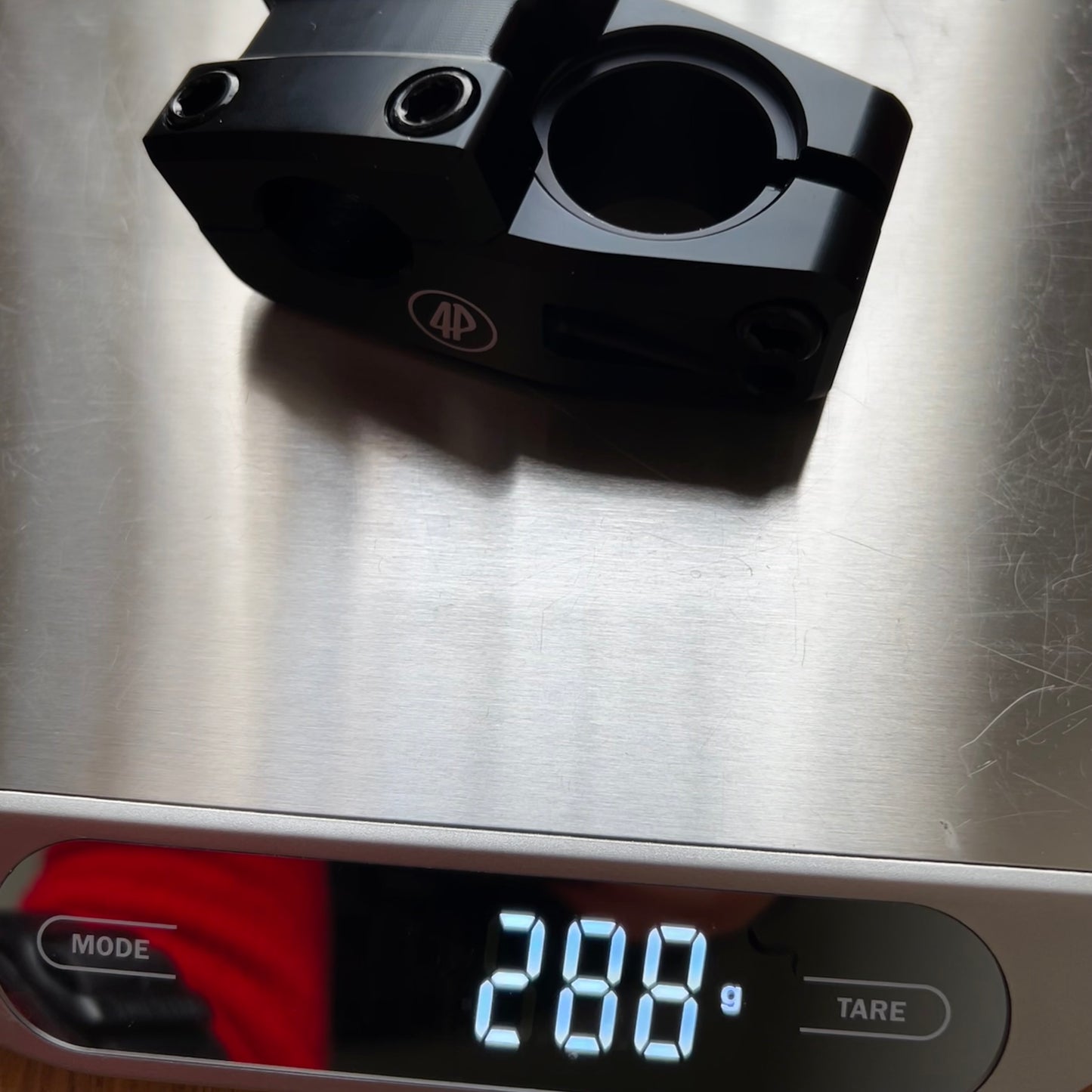 Fourpegsbmx Topload 37mm Vorbau / Stem Black w/Black Bolts