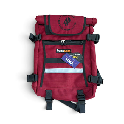 Bagaboo X Fourpegsbmx V2 Collab Small Rucksack / Backpack Burgundy
