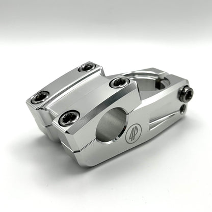 Fourpegsbmx Topload 47mm Vorbau / Stem Polished w/Silver Bolts