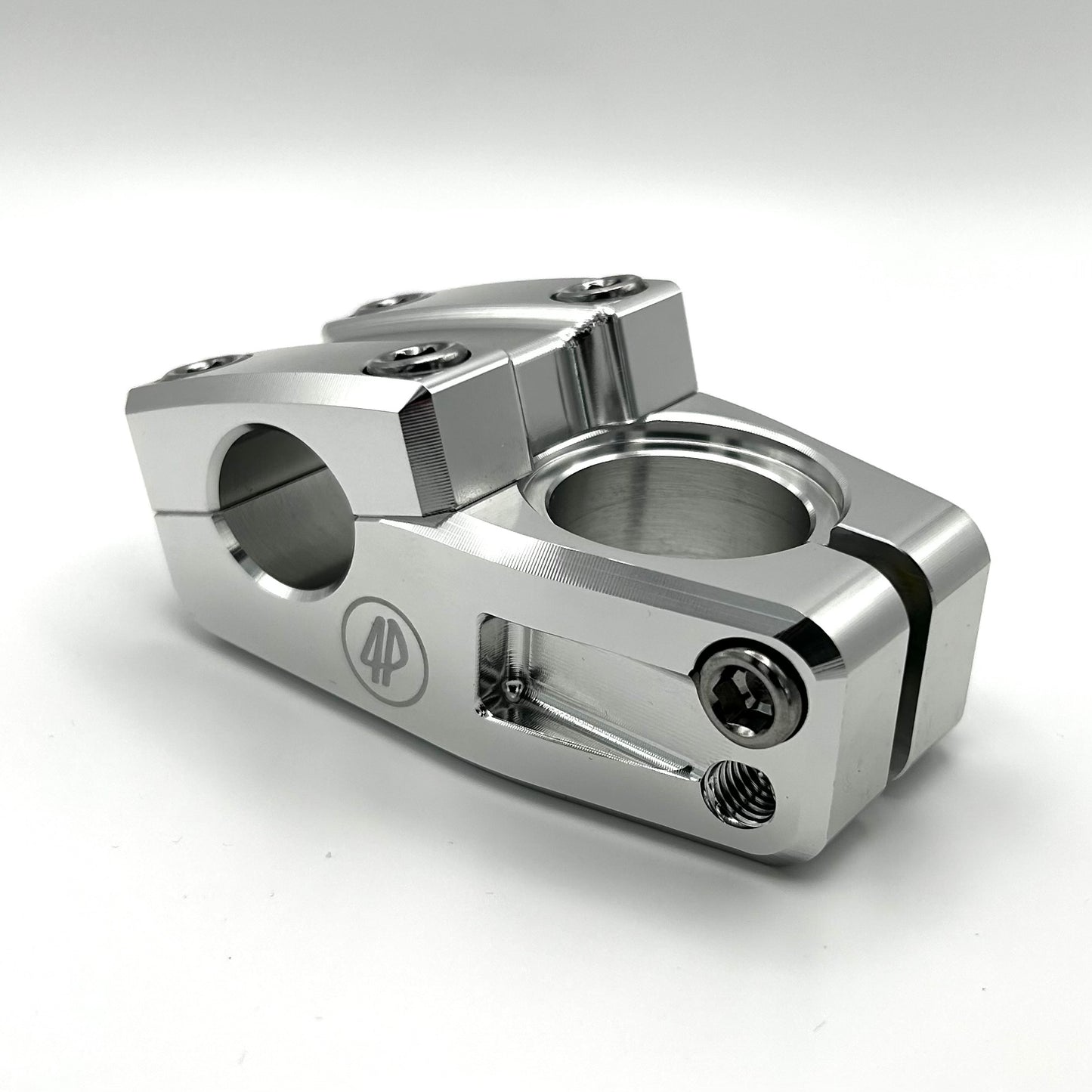 Fourpegsbmx Topload 37mm Vorbau / Stem Polished w/Silver Bolts
