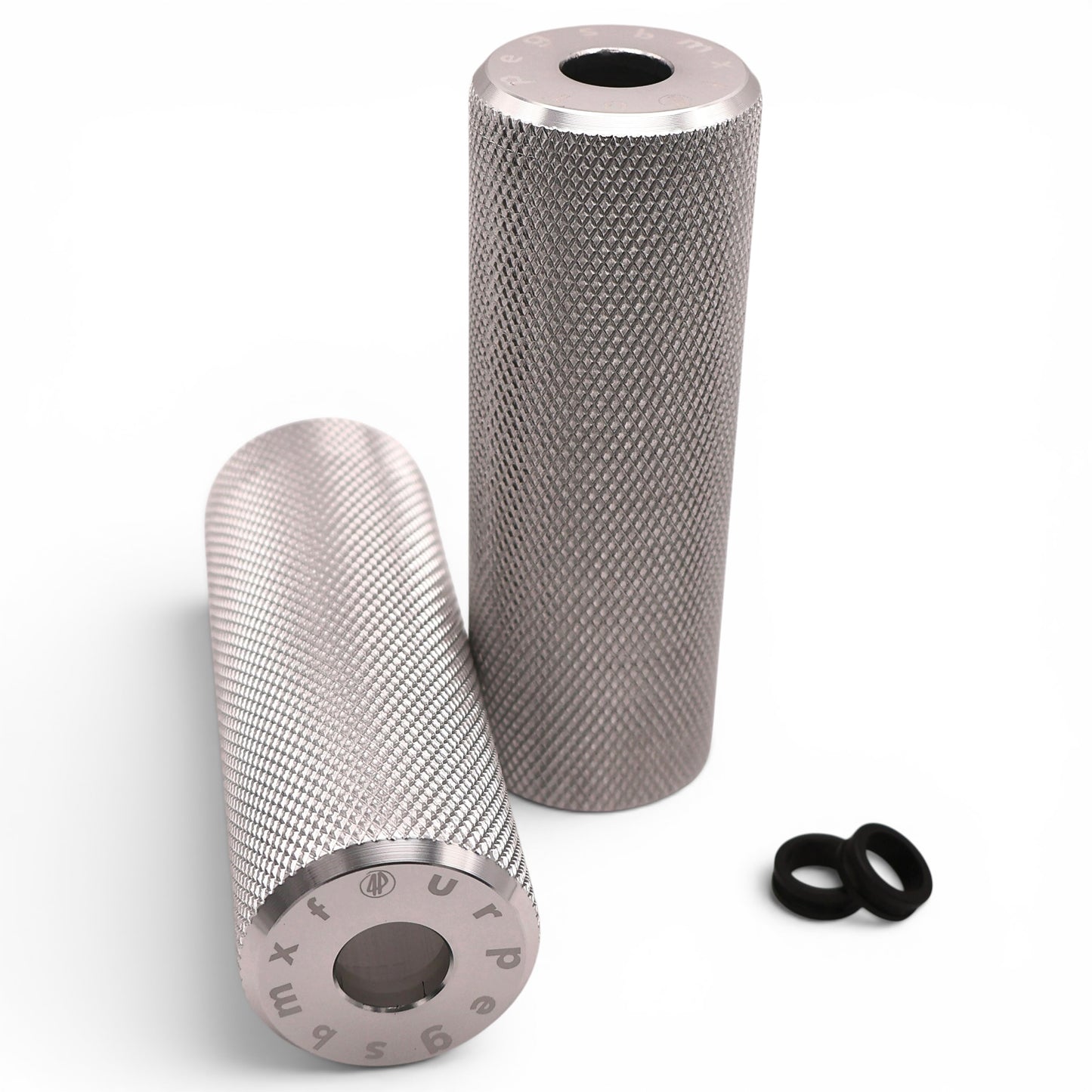 Fourpegsbmx Knurly Silver Pegs Flatland