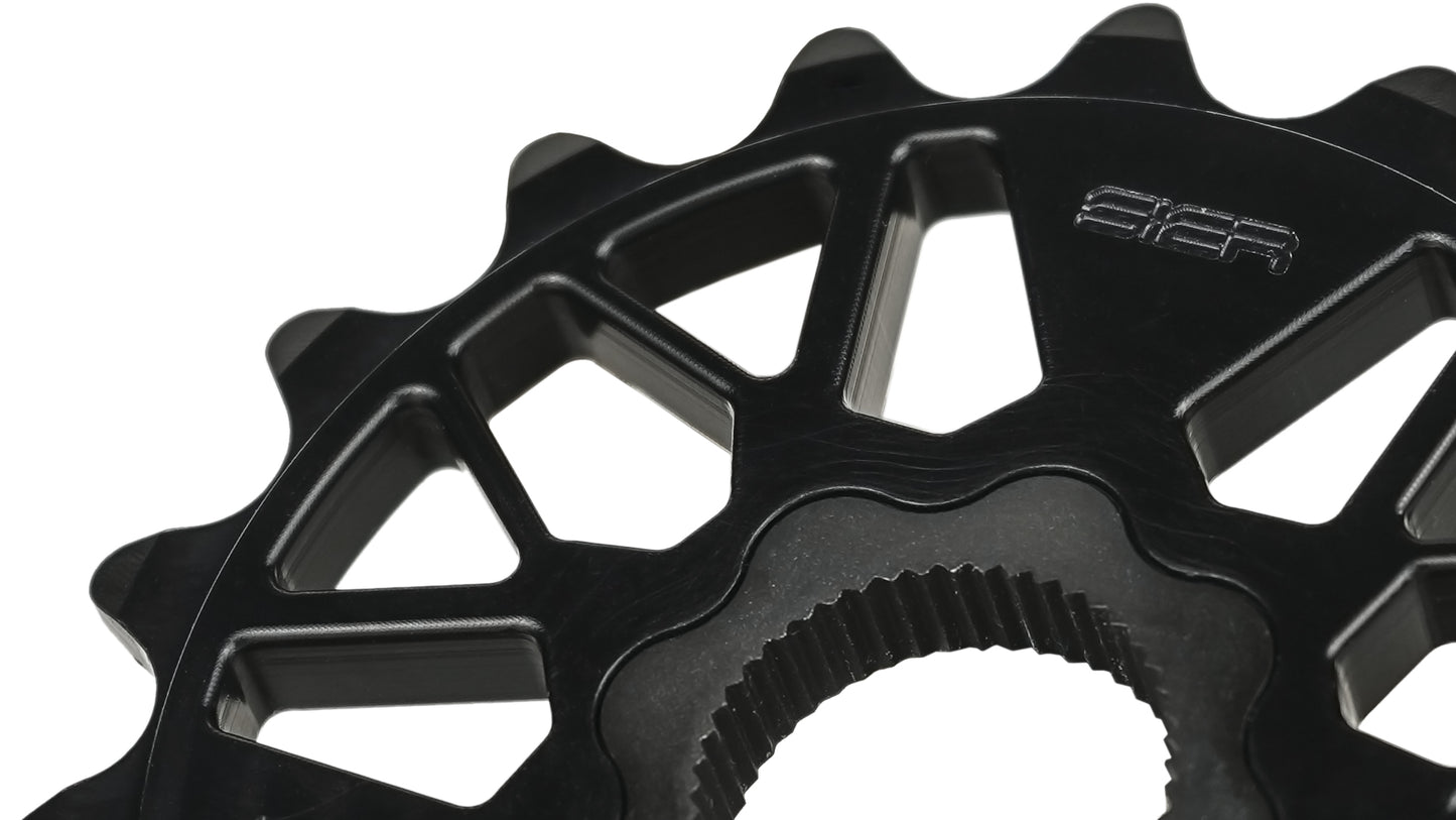 Sier Juhachi Spline Drive 19mm Kettenblatt / Sprocket 18T Black