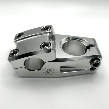 Fourpegsbmx Topload 47mm Vorbau / Stem Polished w/Silver Bolts