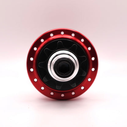Profile Racing Mini Female RHD Cassette Nabe / Hub Red with Crmo or Titanium Driver