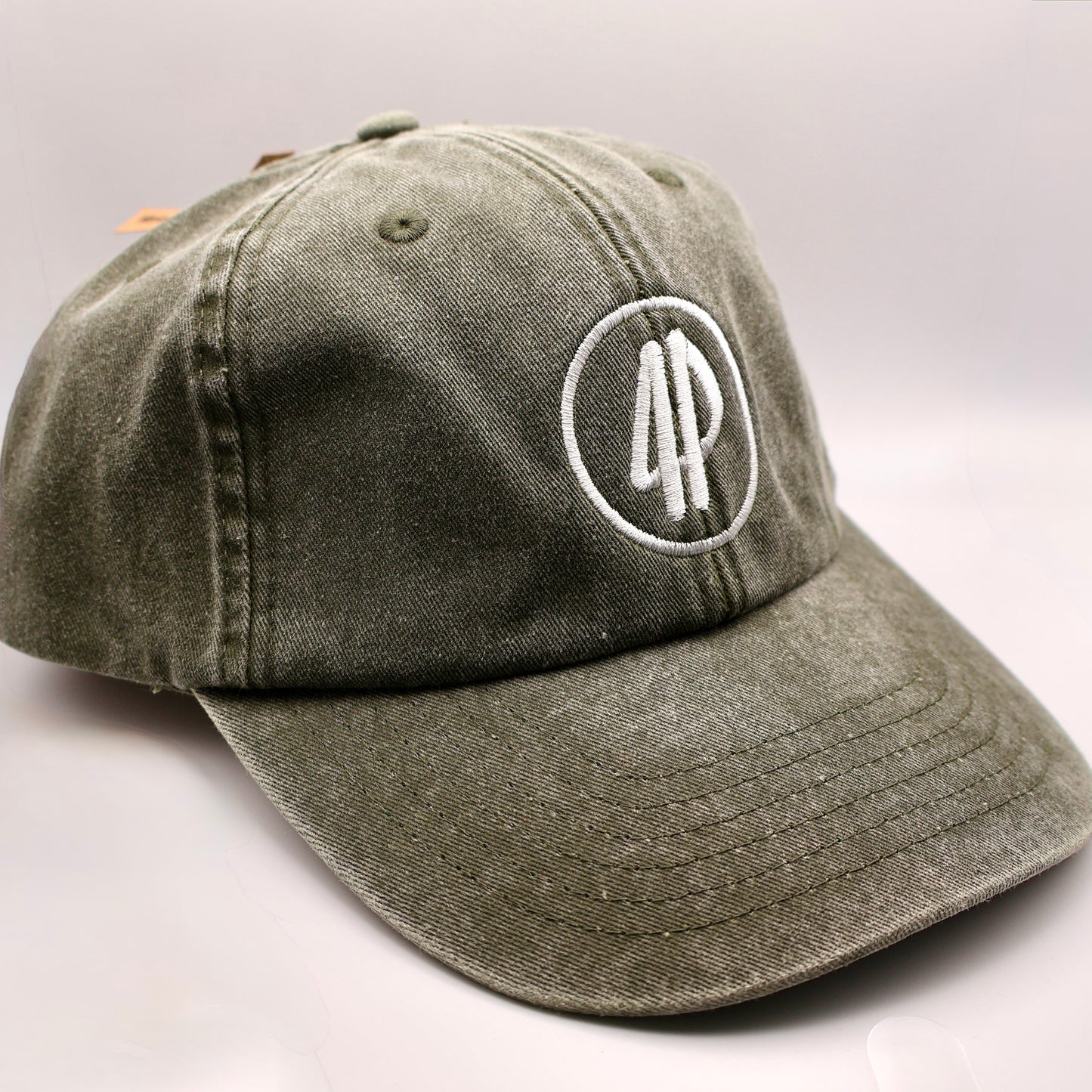 Fourpegsbmx 4P Circle Vintage Kappe / Cap Olive/White