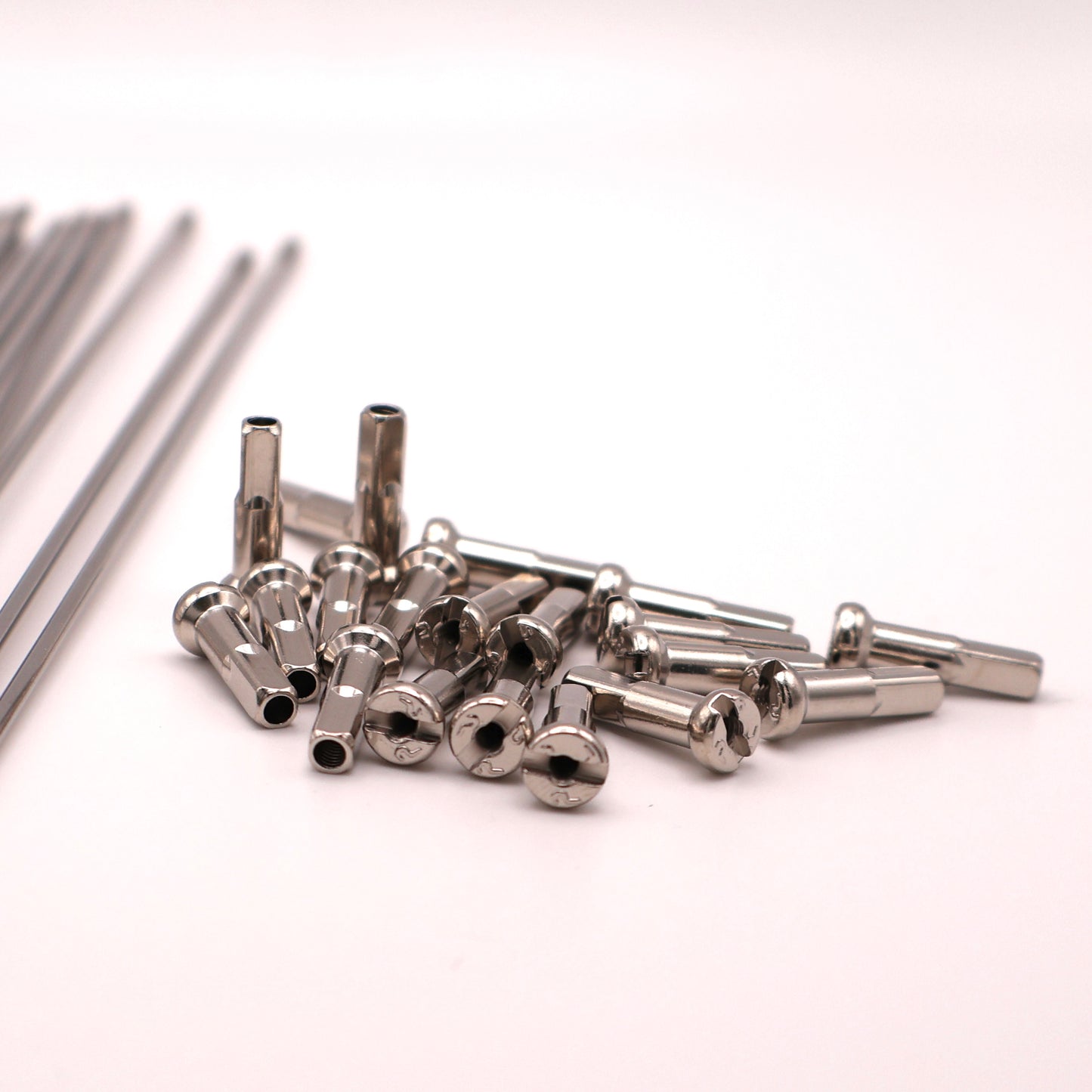 Fourpegsbmx Twenties Butted Speichen / Spokes Polished Silver