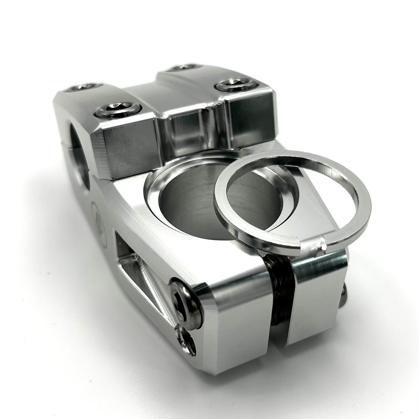 Fourpegsbmx Topload 37mm Vorbau / Stem Polished w/Silver Bolts