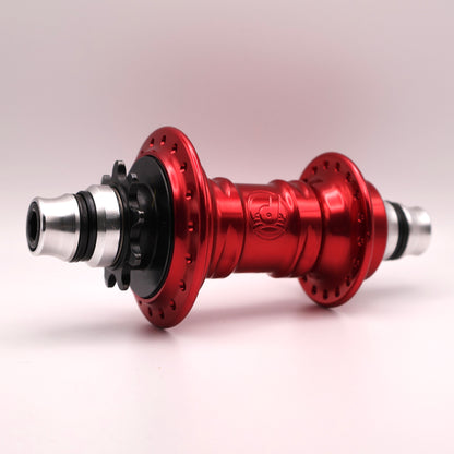 Profile Racing Mini Female RHD Cassette Nabe / Hub Red with Crmo or Titanium Driver