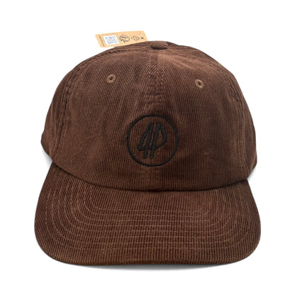 Fourpegsbmx 4P Circle Vintage Corduroy Kappe / Cap Brown/Black
