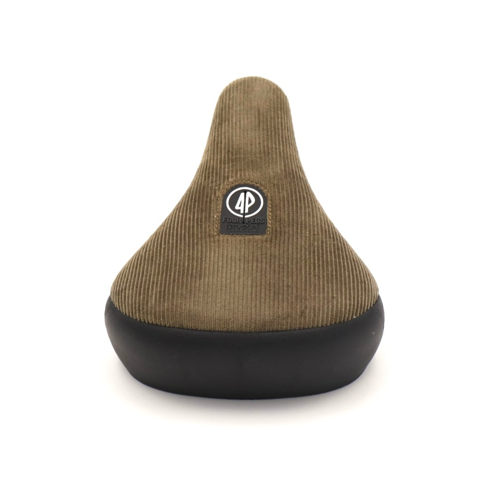 Fourpegsbmx Flatland V3 Corduroy Pivotal Sattel / Seat Green
