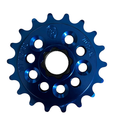 Profile Racing Spline Drive 19mm Kettenblatt / Sprocket 18T Blue
