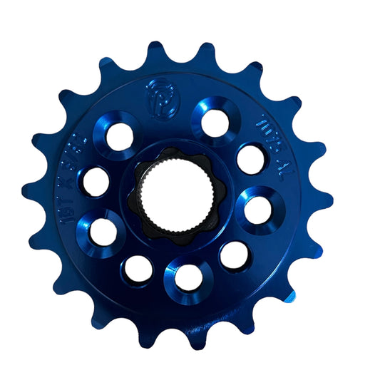 Profile Racing Spline Drive 19mm Kettenblatt / Sprocket 18T Blue