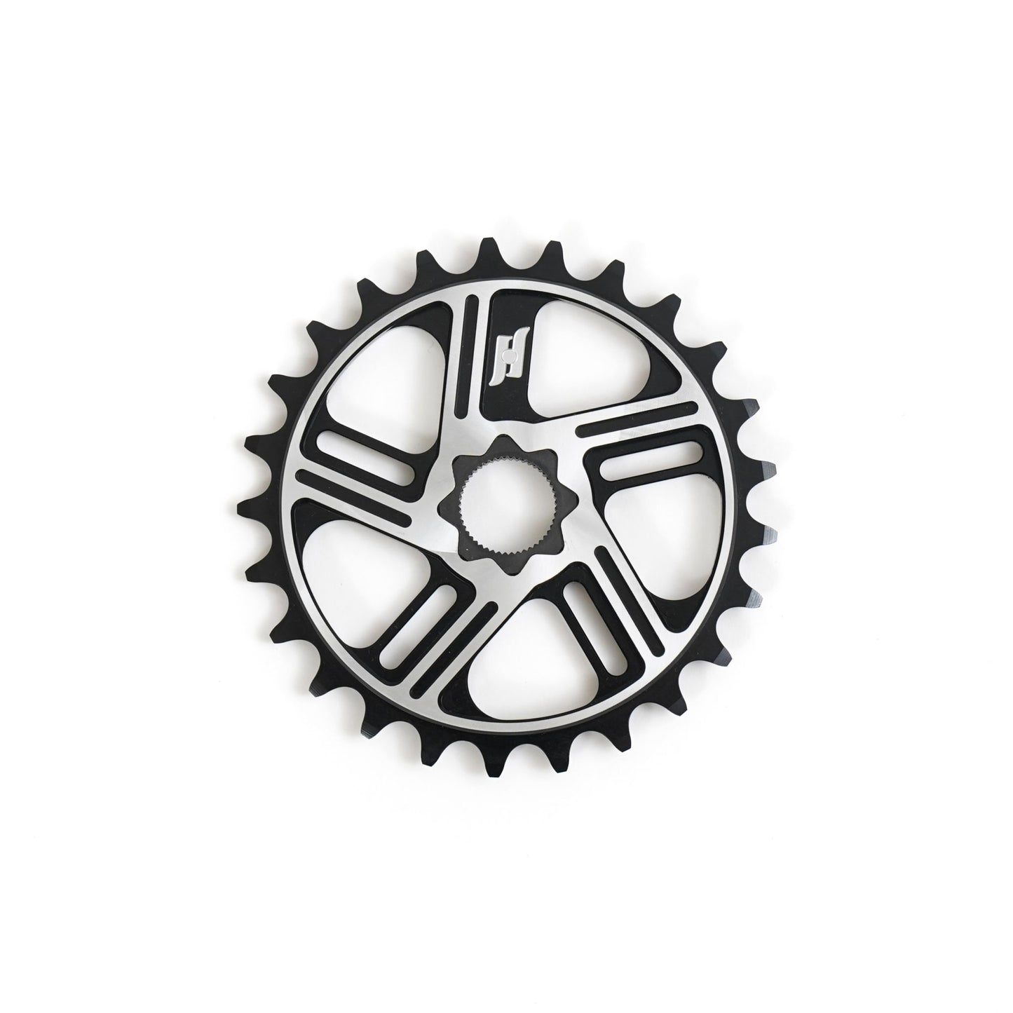 Nous Dew Spline Drive 19mm Kettenblatt / Sprocket 25T Black/Polished