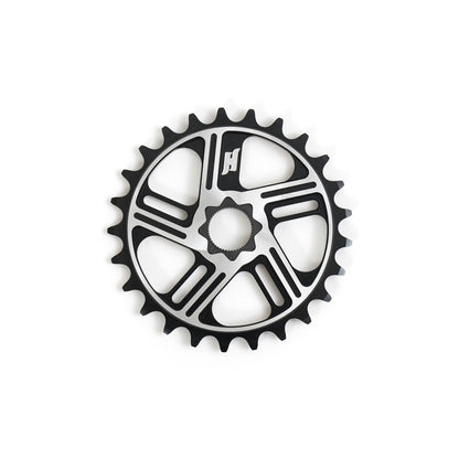Nous Dew Spline Drive 19mm Kettenblatt / Sprocket 25T Black/Polished