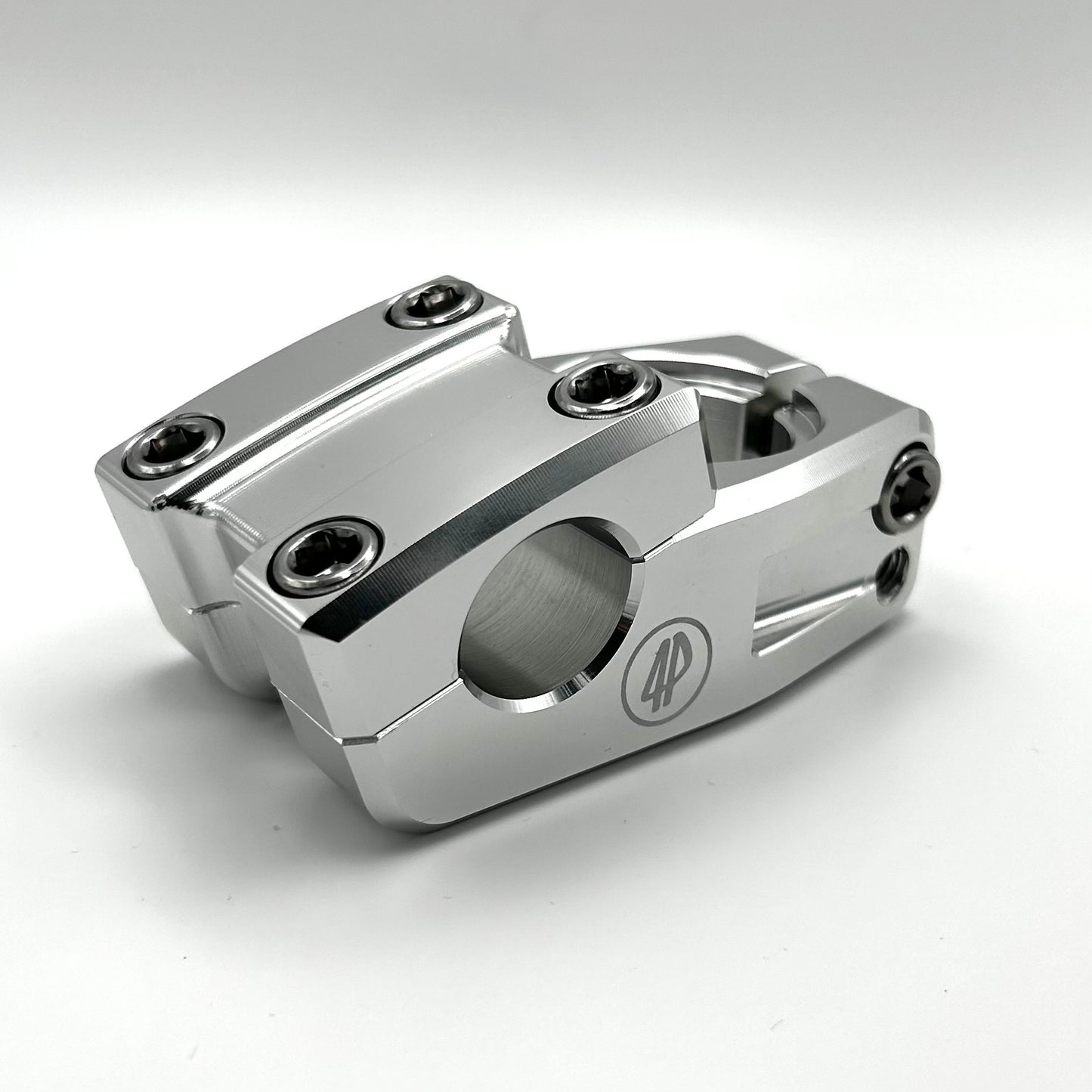 Fourpegsbmx Topload 37mm Vorbau / Stem Polished w/Silver Bolts