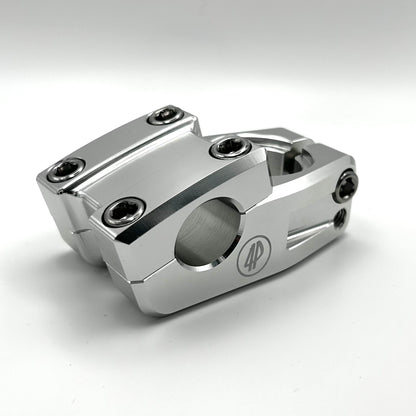 Fourpegsbmx Topload 37mm Vorbau / Stem Polished w/Silver Bolts