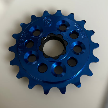 Profile Racing Spline Drive 19mm Kettenblatt / Sprocket 18T Blue
