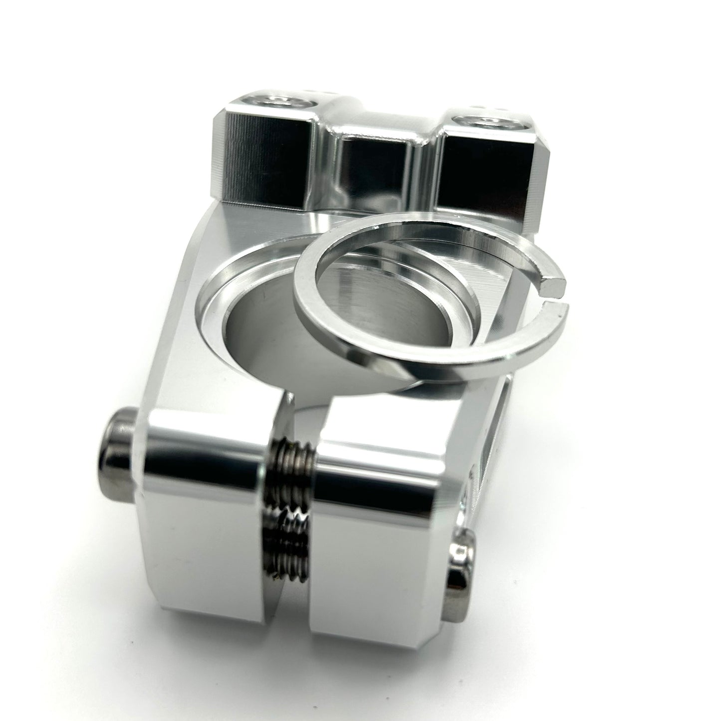 Fourpegsbmx Topload 47mm Vorbau / Stem Polished w/Silver Bolts