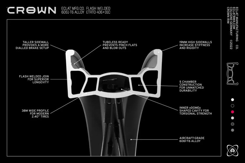 Eclat Crown Felge / Rim Chrome