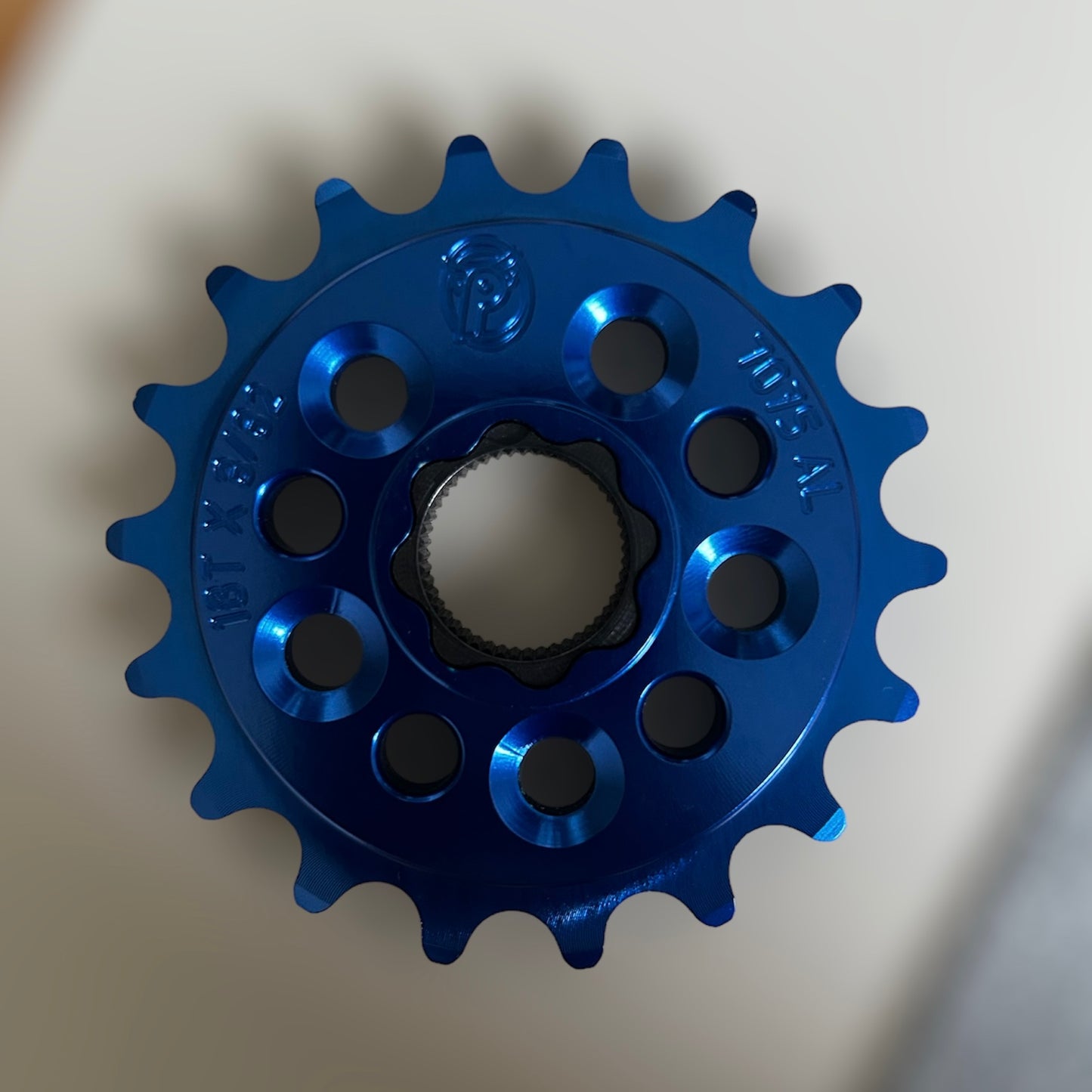 Profile Racing Spline Drive 19mm Kettenblatt / Sprocket 18T Blue