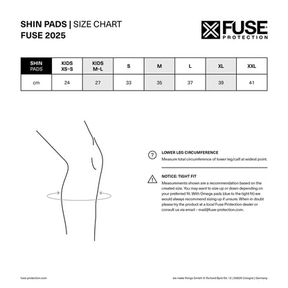 Fuse Alpha Pro Schienbein Schoner / Shin Pads