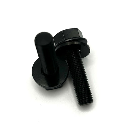 Fourpegsbmx Metric Titanium Female Schraube / Bolt Black