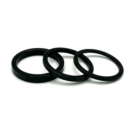 Fourpegsbmx Trio Aluminium Steuersatz / Headset Spacers Black