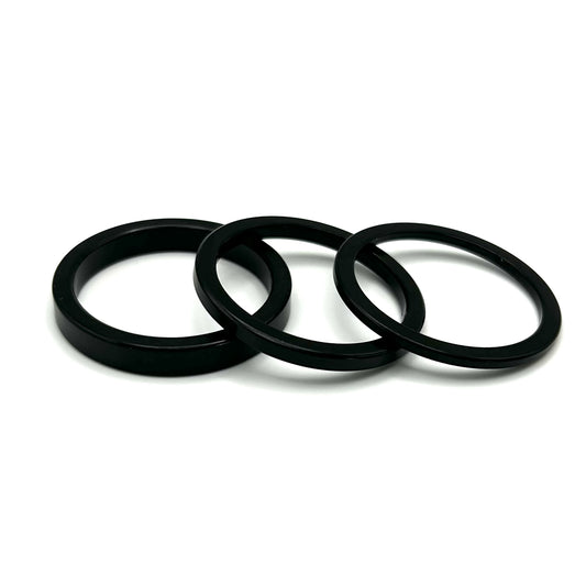 Fourpegsbmx Trio Aluminium Steuersatz / Headset Spacers Black