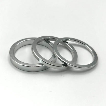 Fourpegsbmx Trio Aluminium Steuersatz / Headset Spacers Polished