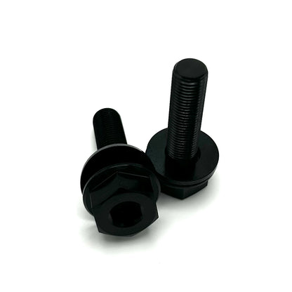 Fourpegsbmx Metric Titanium Female Schraube / Bolt Black