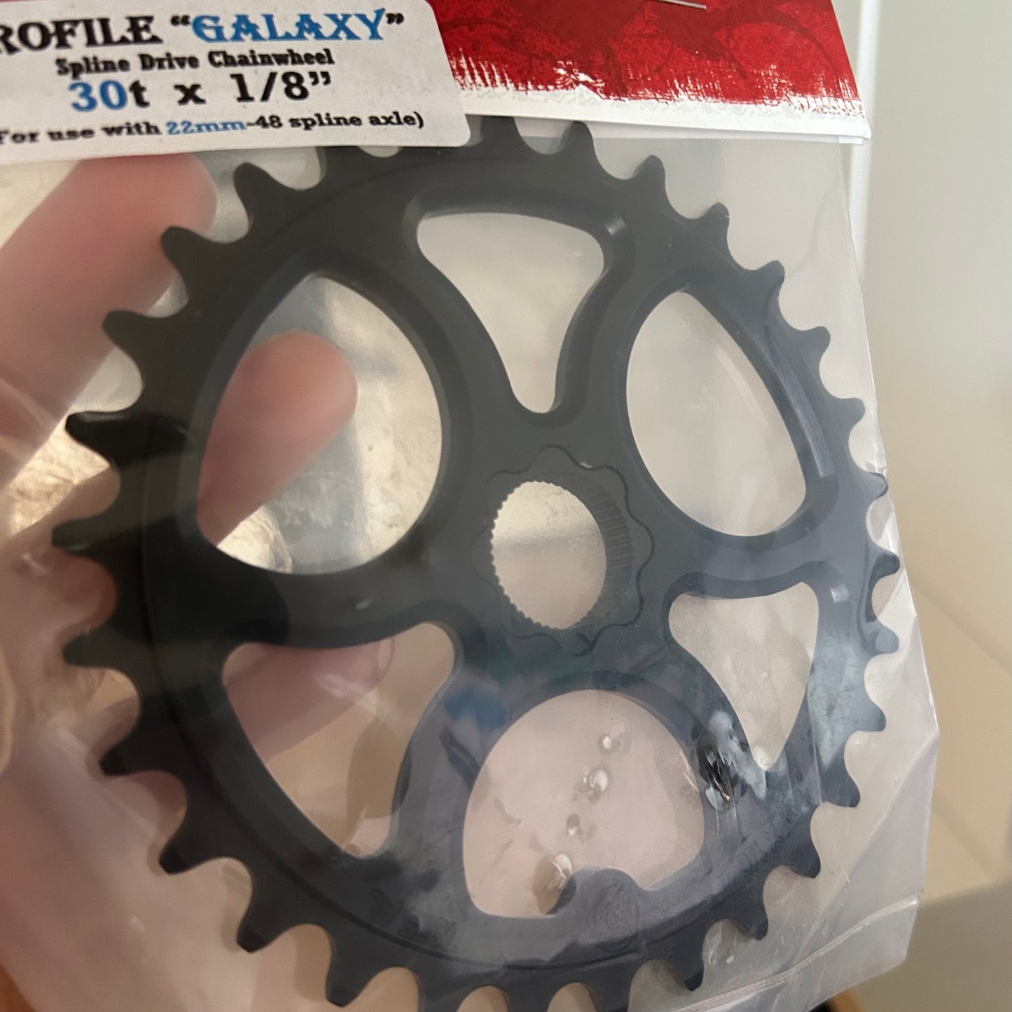Profile Racing Galaxy Spline Drive 22mm Kettenblatt / Sprocket 30T Black